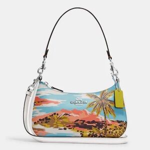 Coach Teri Shoulder Bag Hawaiian Print